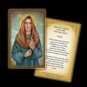 St. Zoe of Rome Holy Card