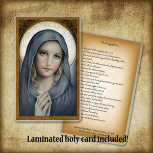 The Virgin Plaque & Holy Card Gift Set