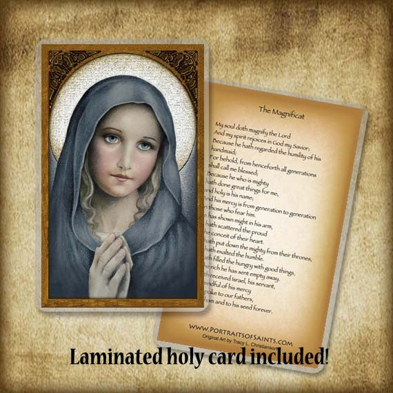 The Virgin Plaque & Holy Card Gift Set - Portraits of Saints