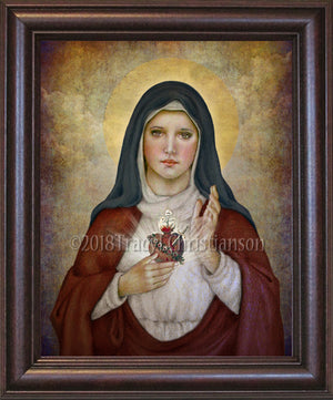 Immaculate Heart of Mary (B) Framed