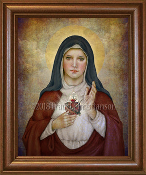 Immaculate Heart of Mary (B) Framed