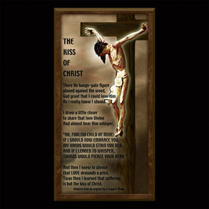 The Kiss of Christ Inspirational Plaque