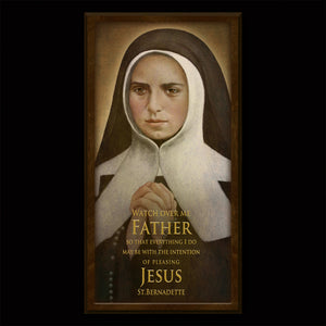 St. Bernadette (B) Inspirational Plaque
