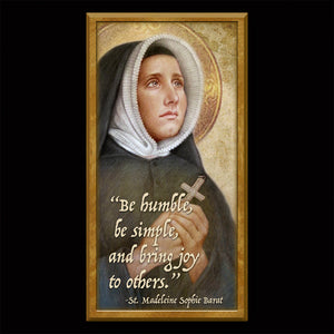 St. Madeleine Sophie Barat Inspirational Plaque