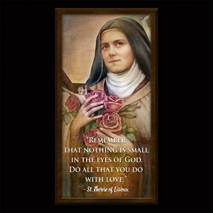 St. Therese of Lisieux (B) Inspirational Plaque
