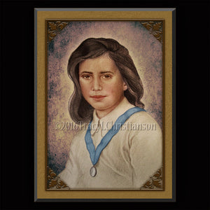 Bl. Laura Vicuna Plaque & Holy Card Gift Set