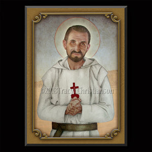 St. Charles de Foucauld Plaque & Holy Card Gift Set