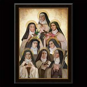 Carmelite Nuns Plaque & Holy Card Gift Set