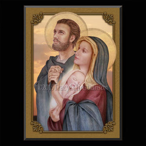 Holy Family (C) Plaque & Holy Card Gift Set