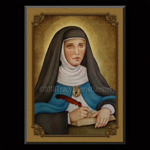 Mary of Agreda Plaque & Holy Card Gift Set
