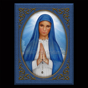 Our Lady of Kibeho Plaque & Holy Card Gift Set