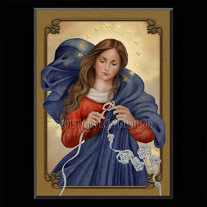 Our Lady Undoer of Knots Plaque & Holy Card Gift Set