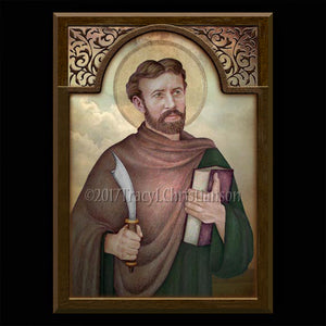 St. Bartholomew Plaque & Holy Card Gift Set