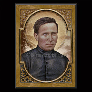 St. Damien of Molokai Plaque & Holy Card Gift Set