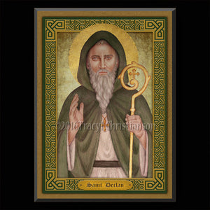 St. Declan of Ardmore Plaque & Holy Card Gift Set