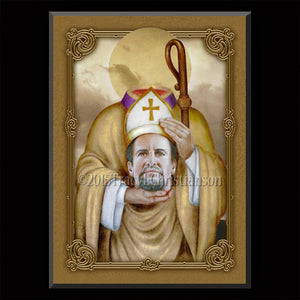 St. Denis Plaque & Holy Card Gift Set