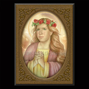 St. Dorothy Plaque & Holy Card Gift Set