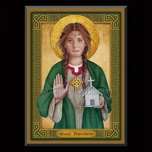 St. Dwynwen Plaque & Holy Card Gift Set
