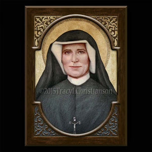 St. Faustina Plaque & Holy Card Gift Set
