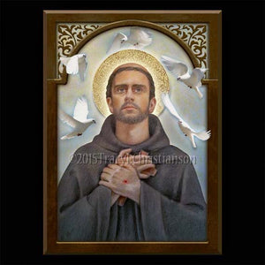St. Francis of Assisi Plaque & Holy Card Gift Set