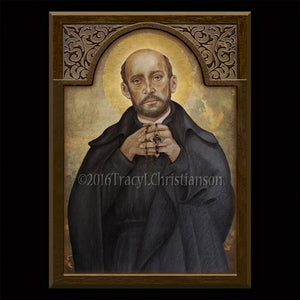 St. Francis Borgia Plaque & Holy Card Gift Set