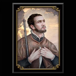 St. Francis Xavier Plaque & Holy Card Gift Set