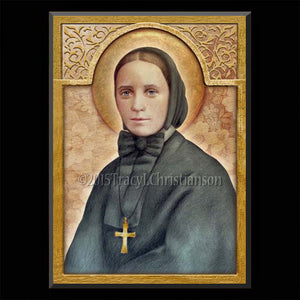 St. Frances Xavier Cabrini Plaque & Holy Card Gift Set