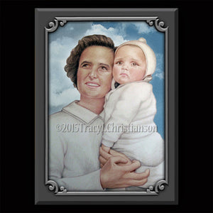 St. Gianna Molla Plaque & Holy Card Gift Set
