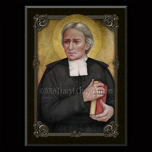 St. John Baptist de la Salle Plaque & Holy Card Gift Set