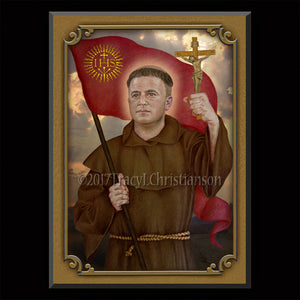 St. John of Capistrano Plaque & Holy Card Gift Set