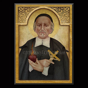 St. John Eudes Plaque & Holy Card Gift Set