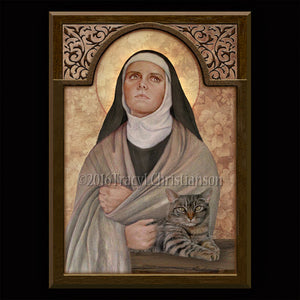 St. Julian of Norwich Plaque & Holy Card Gift Set