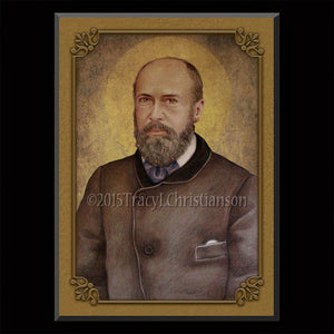 St. Louis Martin Plaque & Holy Card Gift Set
