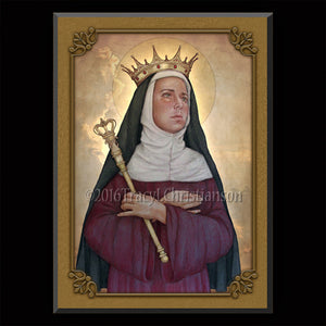 St. Matilda Plaque & Holy Card Gift Set