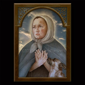 St. Margaret of Cortona Plaque & Holy Card Gift Set