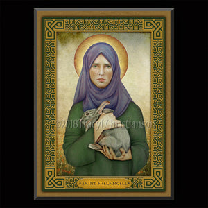 St. Melangell Plaque & Holy Card Gift Set