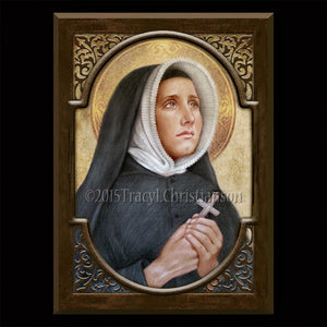 St. Madeleine Sophie Barat Plaque & Holy Card Gift Set