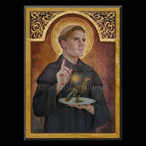 St. Nicholas of Tolentino Plaque & Holy Card Gift Set