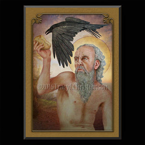St. Paul the Hermit Plaque & Holy Card Gift Set