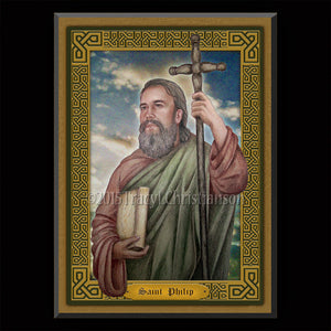 St. Philip the Apostle Plaque & Holy Card Gift Set