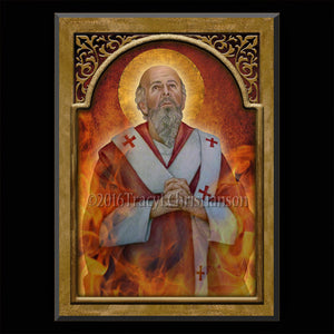 St. Polycarp Plaque & Holy Card Gift Set