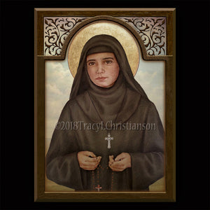 St. Rafqa Plaque & Holy Card Gift Set