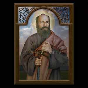 St. Simon the Apostle Plaque & Holy Card Gift Set