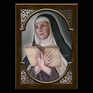 St. Teresa of Avila Plaque & Holy Card Gift Set