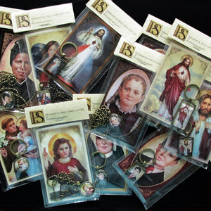 St. Gabriel of Our Lady of Sorrows Pendant & Holy Card Gift Set