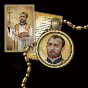 St. Cajetan Pendant & Holy Card Gift Set