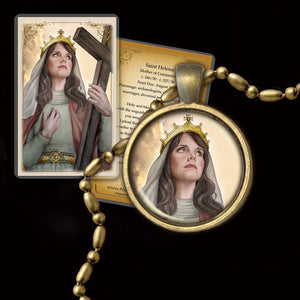 St. Helen Pendant & Holy Card Gift Set