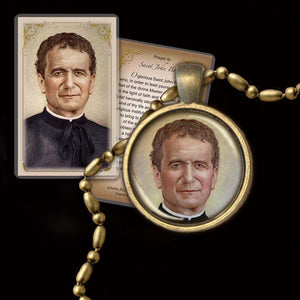 St. John Bosco Pendant & Holy Card Gift Set