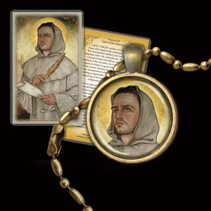 St. Peter Damian Pendant & Holy Card Gift Set