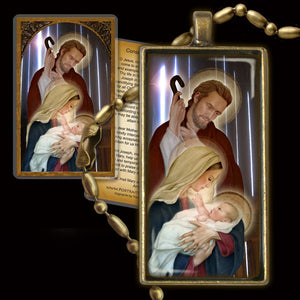 Holy Family (D) Pendant & Holy Card Gift Set